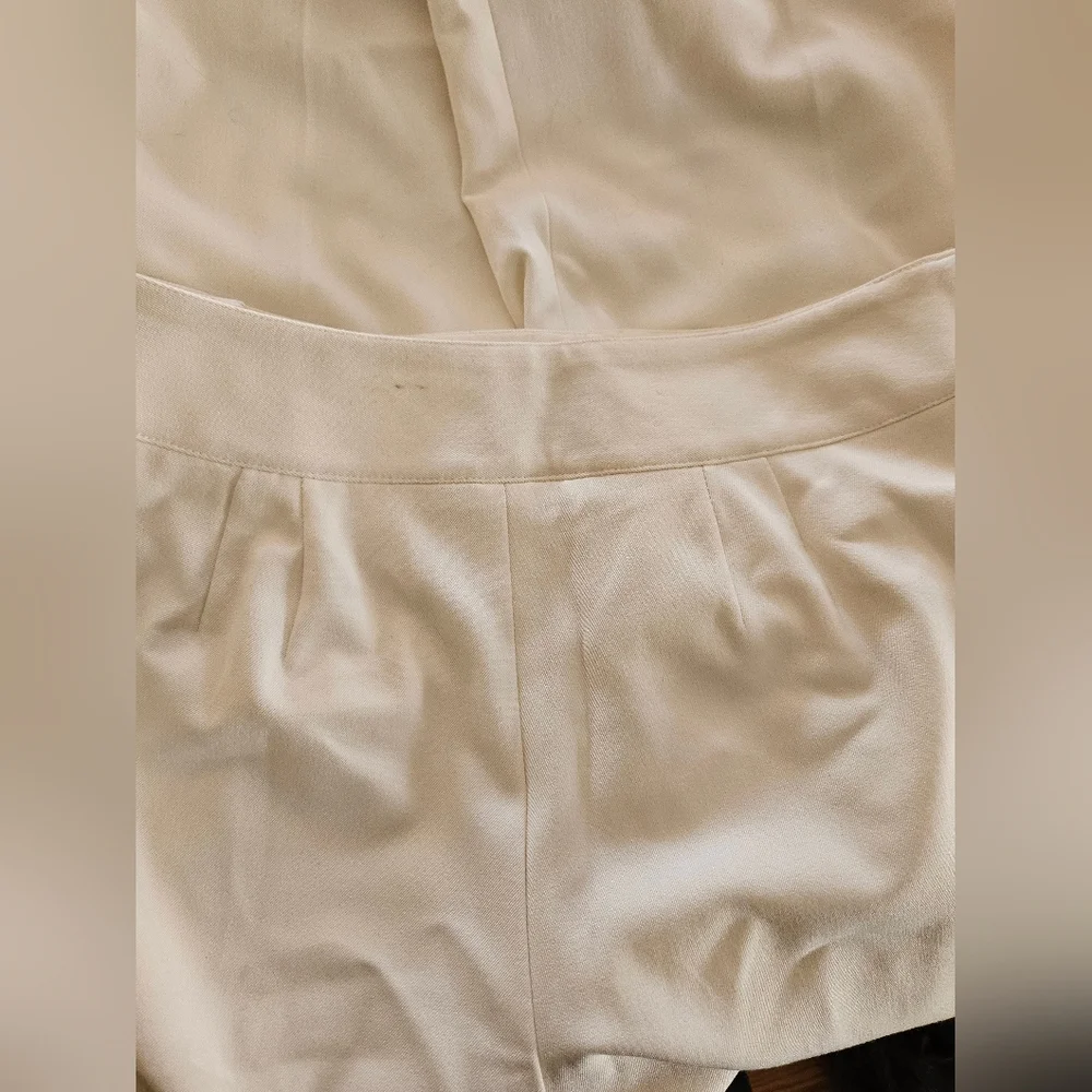 LOFT Off-White Wide Leg Lined Extra Soft Dress Pants-Size 6 - Picture 6 of 6
